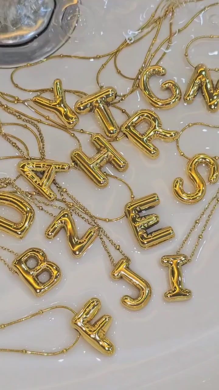 The Bubble Initial Necklace