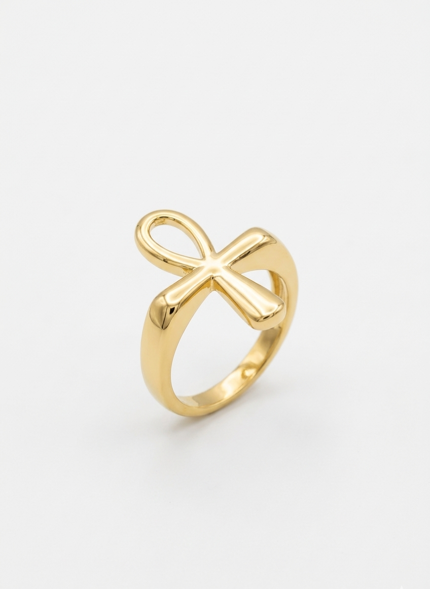The Eternal Radiance Ankh Ring