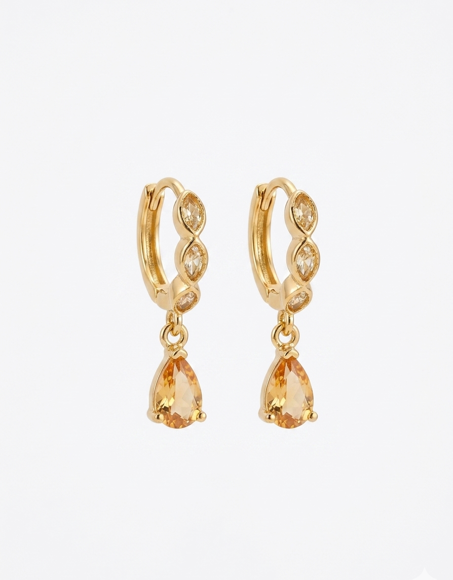 Golden Hour Teardrop Earring