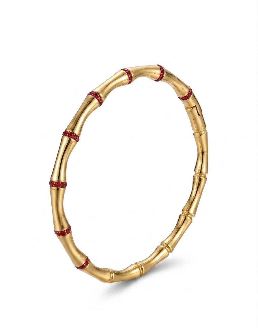 The Bamboo Enamel Bangle