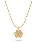 Dainty Paw Print Pendant Necklace