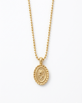 Vintage Rose Medallion Necklace