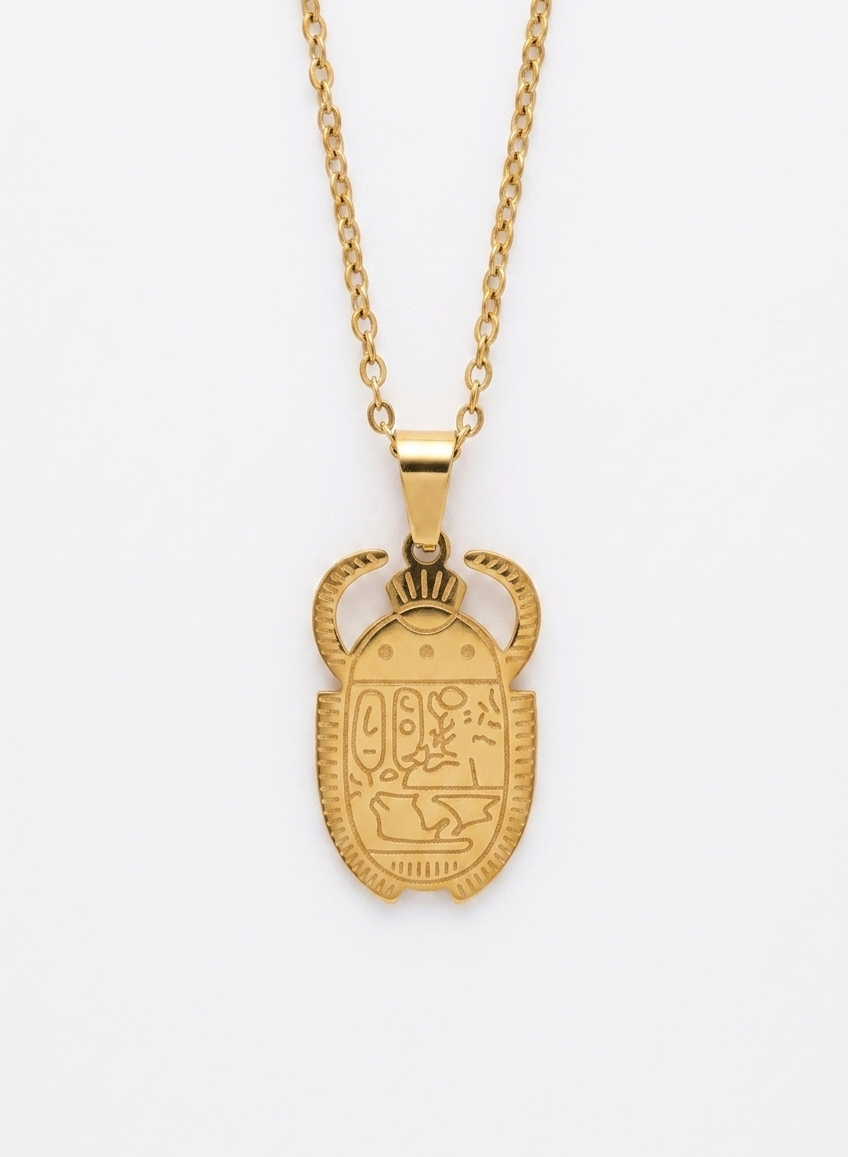 The Sacred Scarab Necklace
