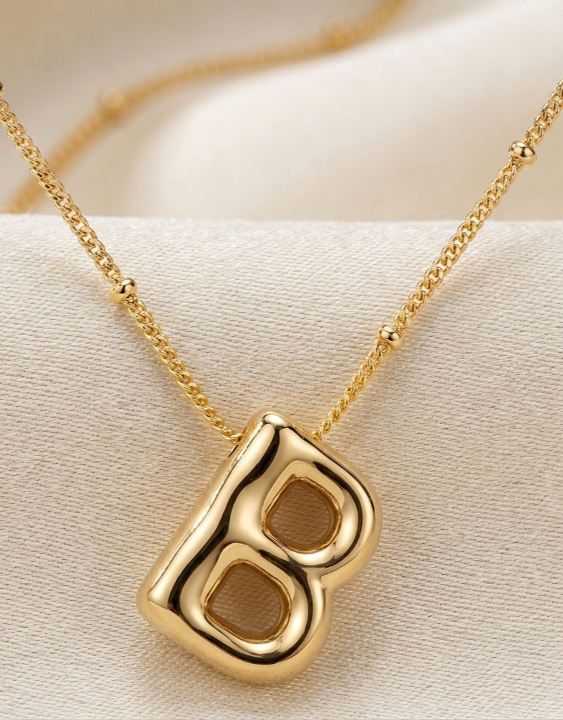 The Bubble Initial Necklace