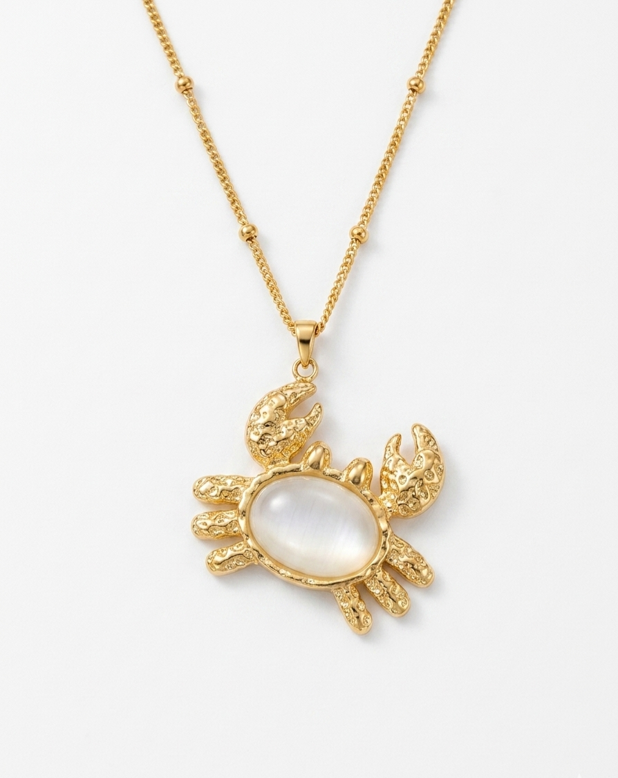 The Pearlized Crab Necklace