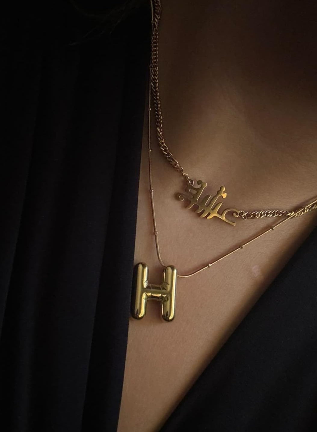 The Bubble Initial Necklace