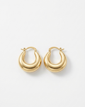 The Gold Crescent Chunky Hoops