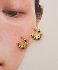 Confetti Gold Hoops
