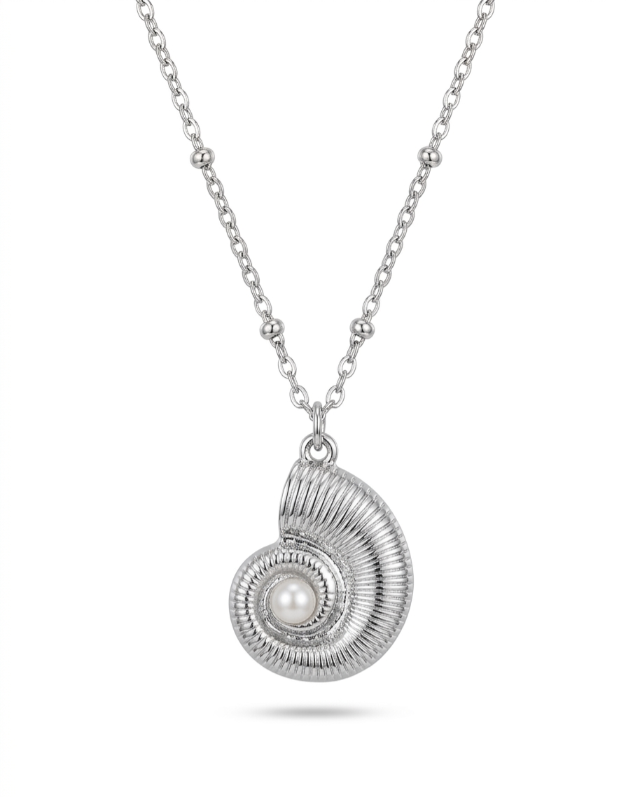 The Eternal Nautilus Pearl Necklace