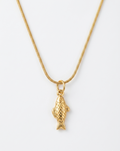 Golden Fish Pendant Necklace