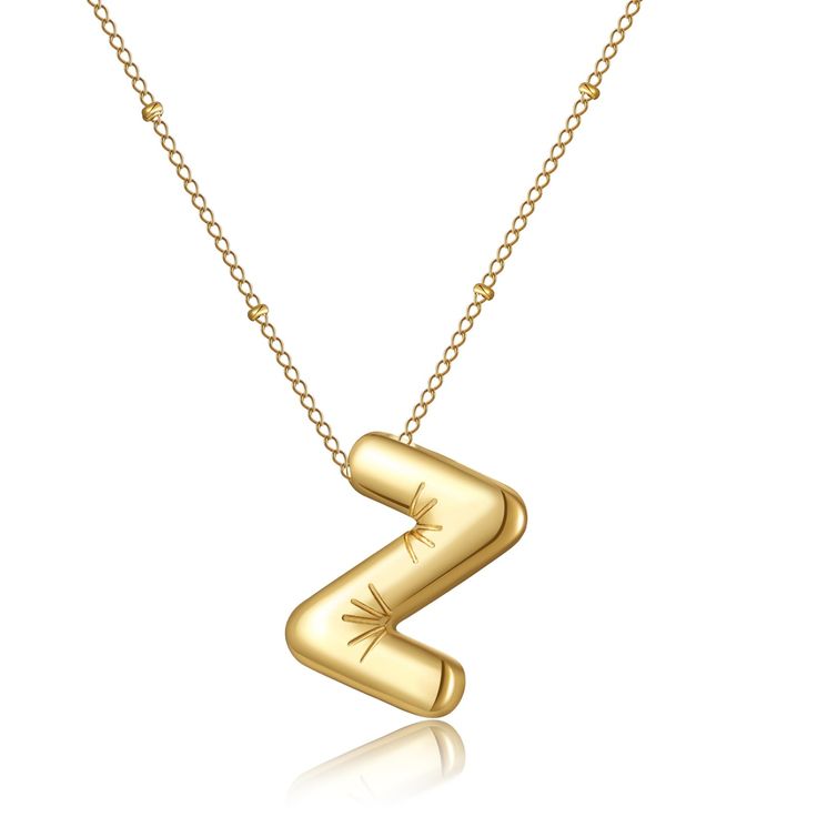 The Bubble Initial Necklace