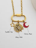 Cosmic Carabiner Charm Necklace