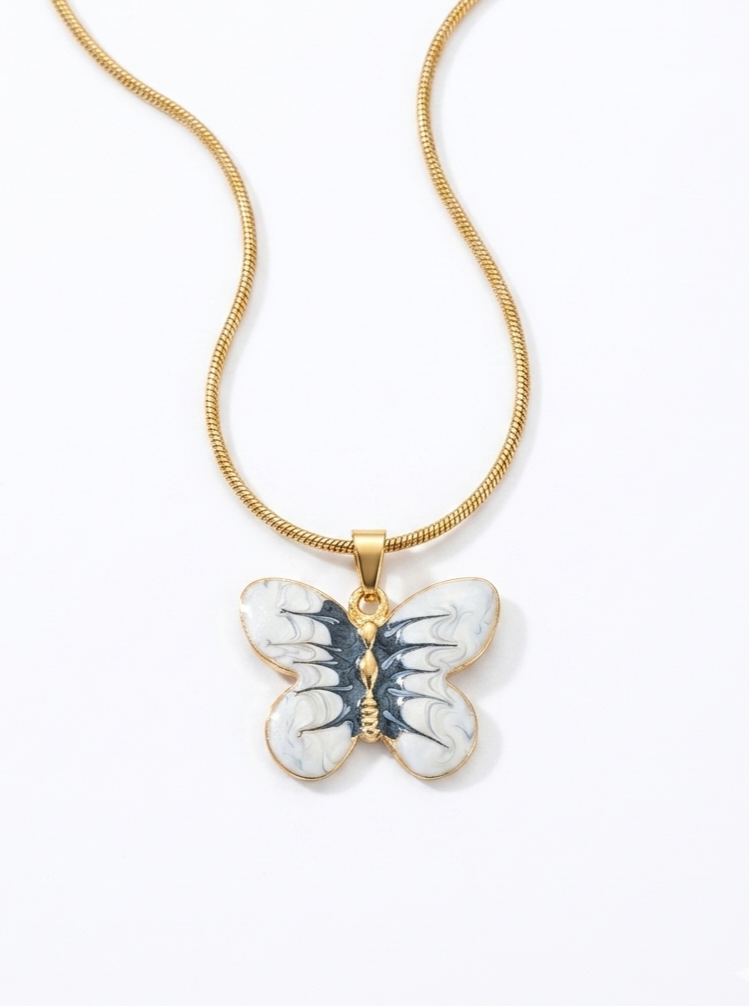 Mariposa Enamel Necklace