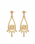 Teardrop Evil Eye Earrings