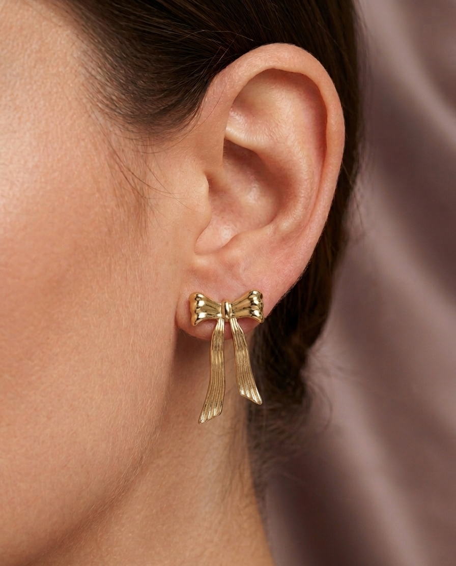 The Eternal Bow Drop Earrings