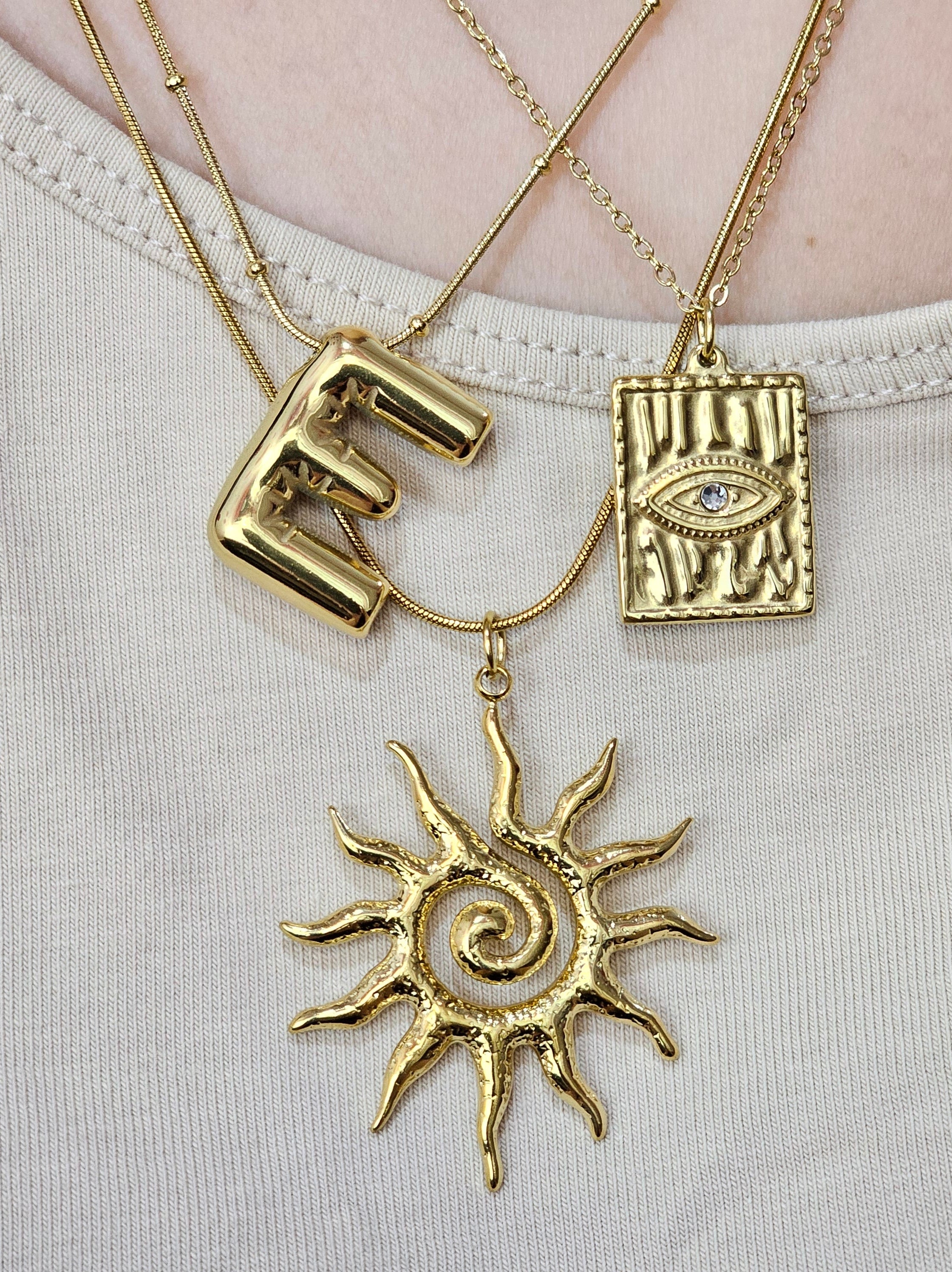 The Bubble Initial Necklace