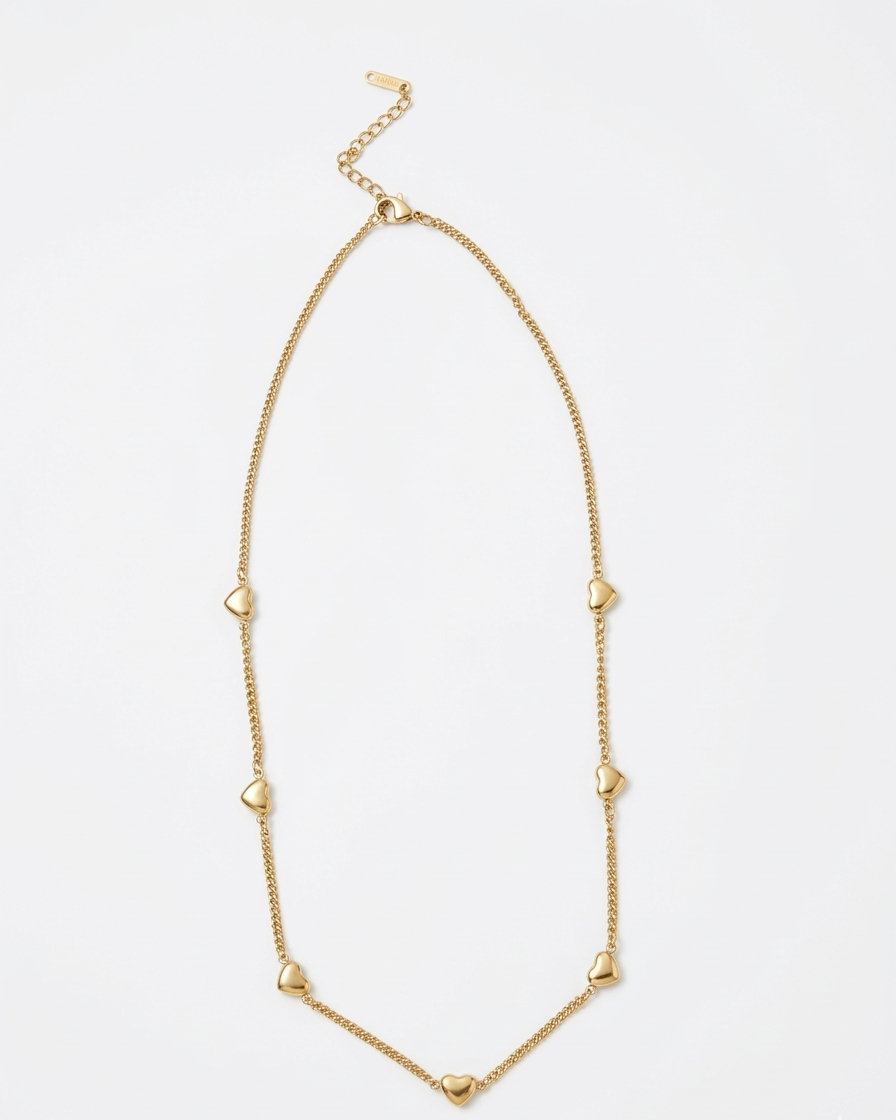 Heart Station Necklace