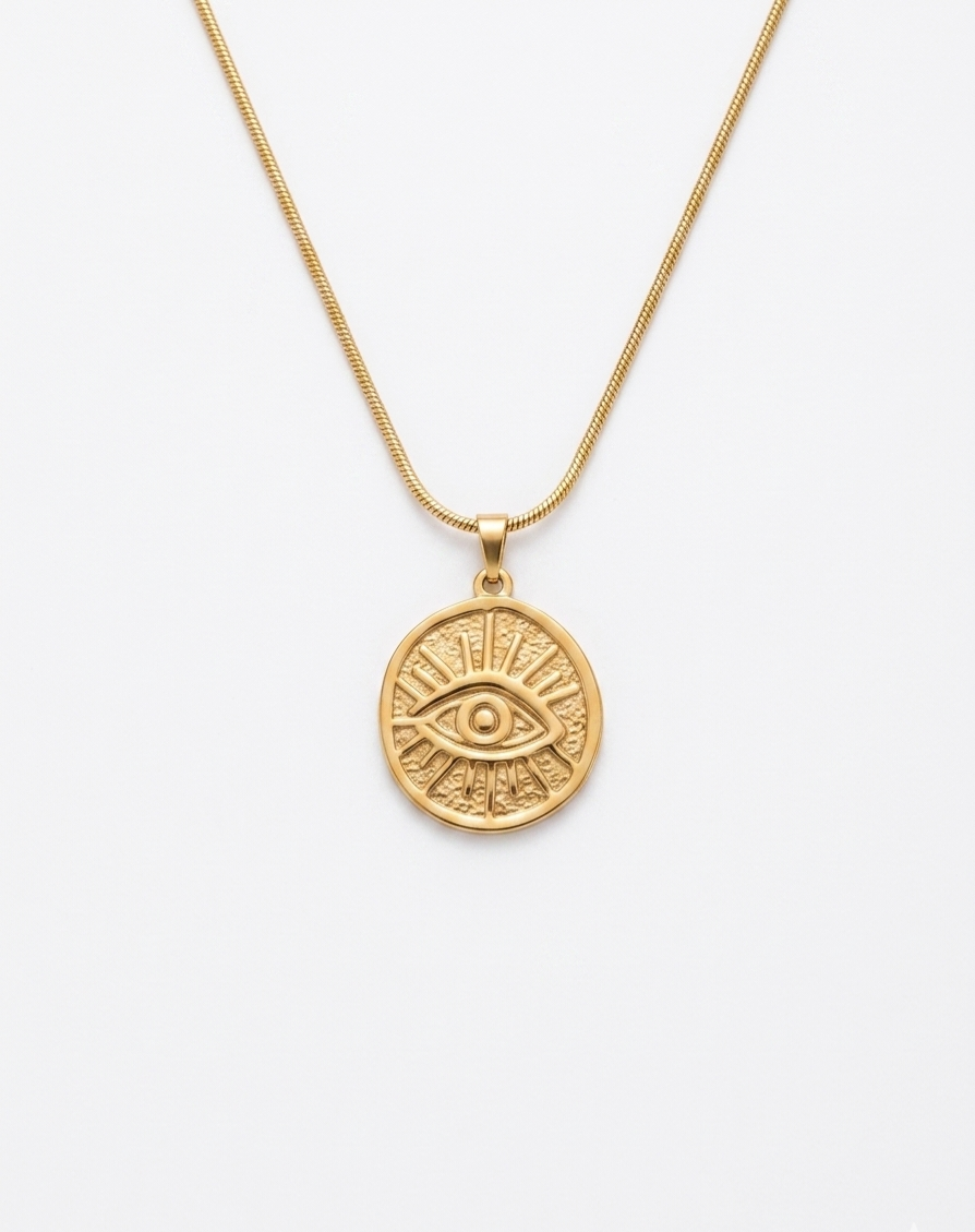 The "Aura Eye" Medallion Necklace
