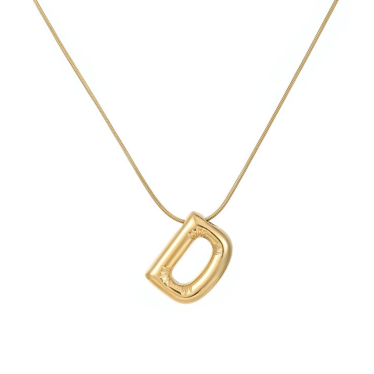 The Bubble Initial Necklace