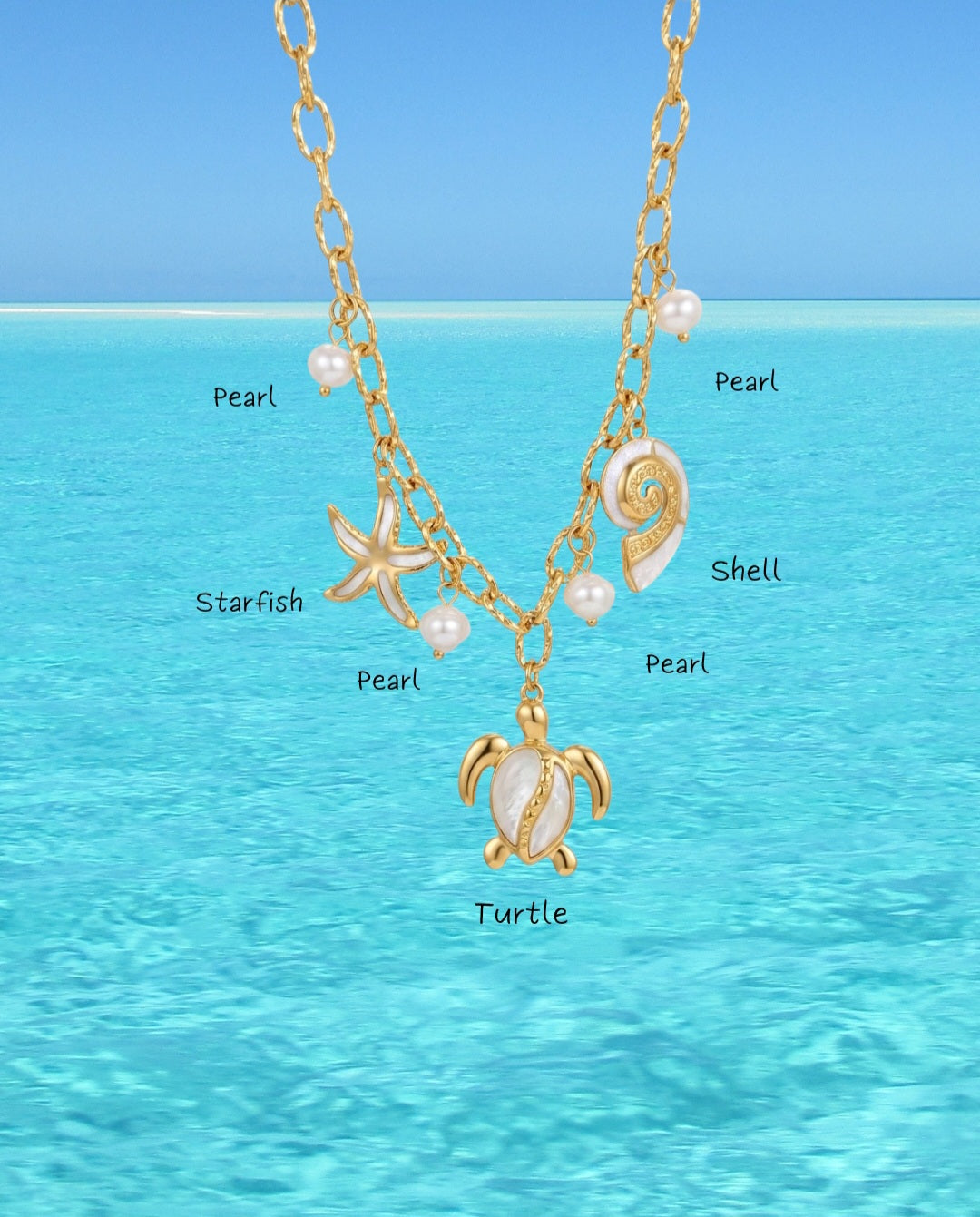 Sea Treasures Charm Necklace