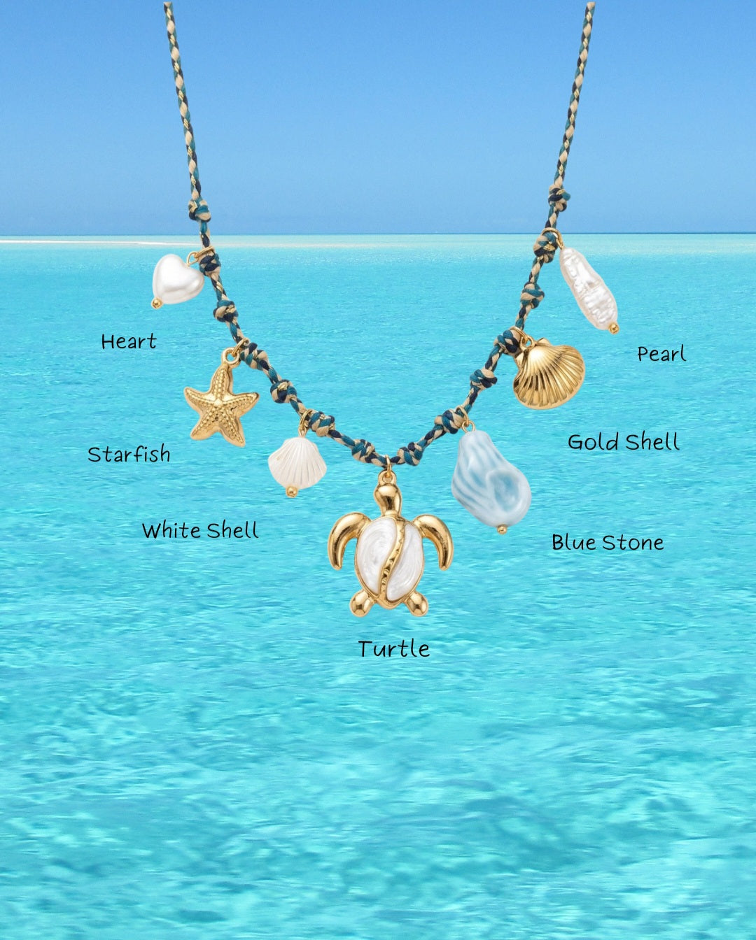 Ocean Breeze Charm Necklace