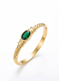 Emerald Twist Bangle
