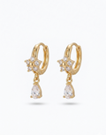 Standard Gold & Diamond Teardrop Earrings