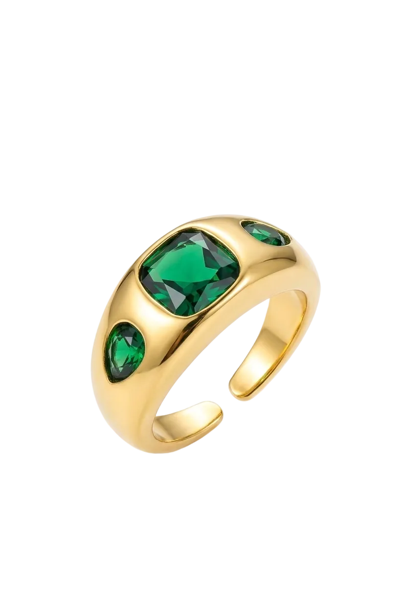 Emerald Muse Pinky Ring