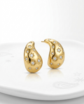 Celestial Starburst Golden Drop Earrings