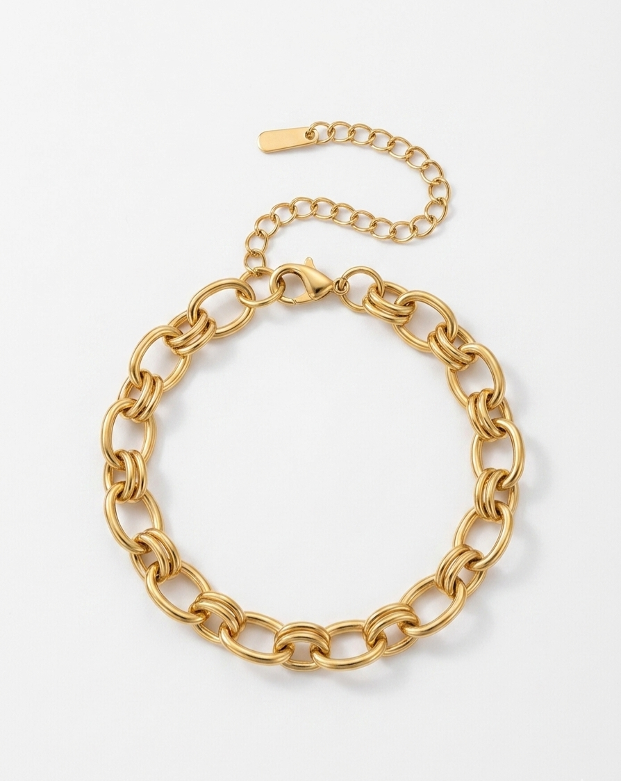 Aura Double-Link Chain Bracelet