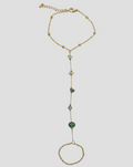 Emerald Vine Hand Chain