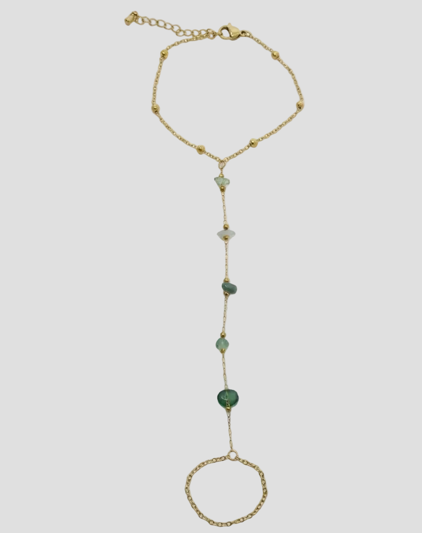 Emerald Vine Hand Chain