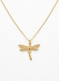 The Golden Ethereal Dragonfly Necklace