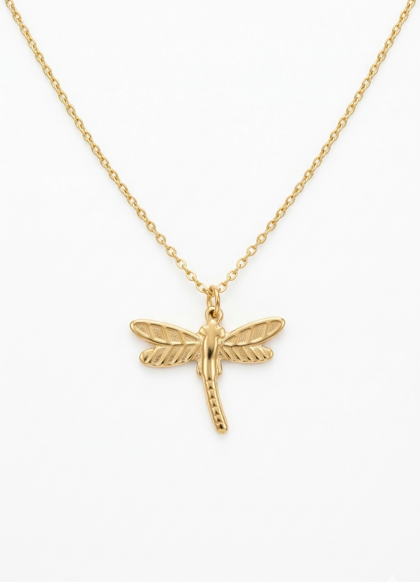 The Golden Ethereal Dragonfly Necklace