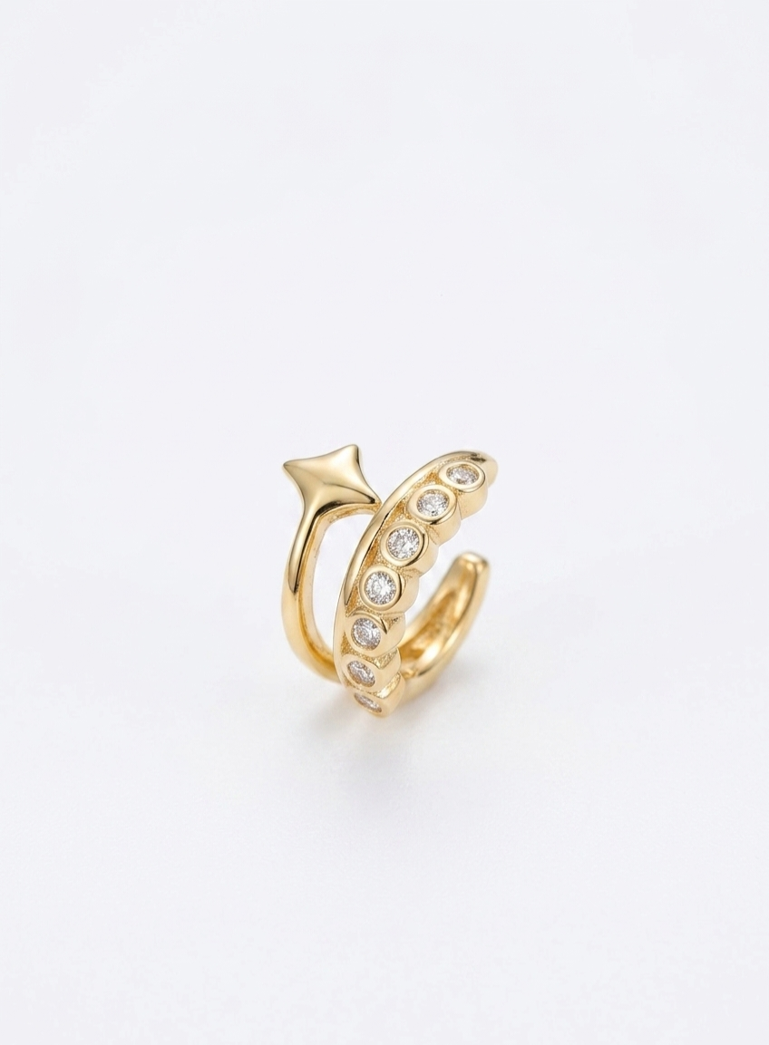 Stella Crystal Ear Cuff