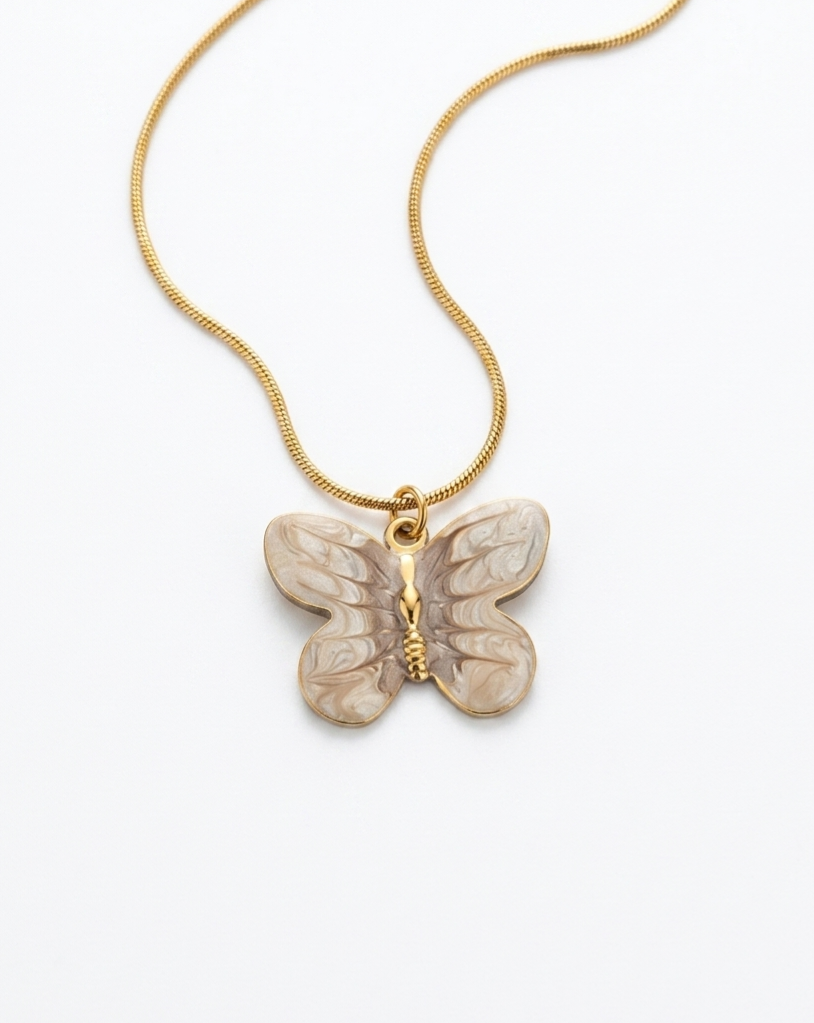 Mariposa Enamel Necklace