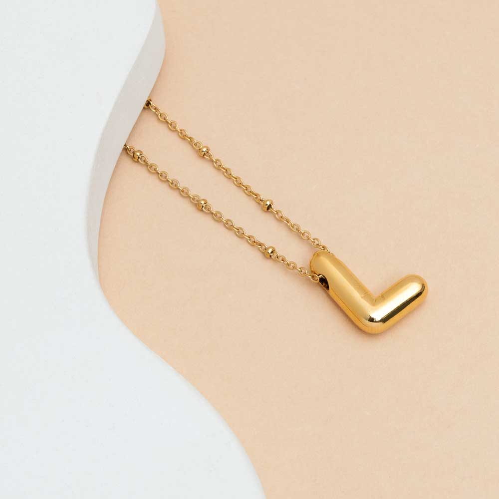 The Bubble Initial Necklace