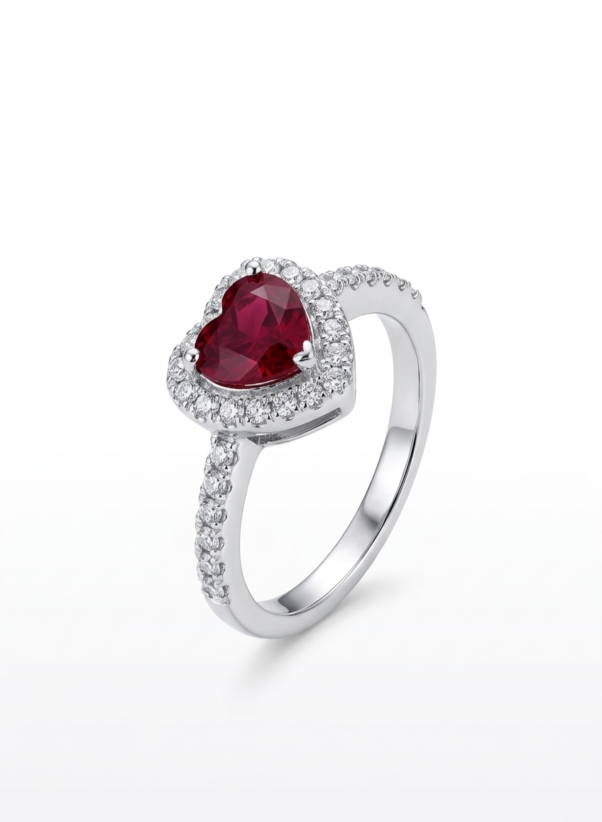 Heart of Silver Plated Ring
