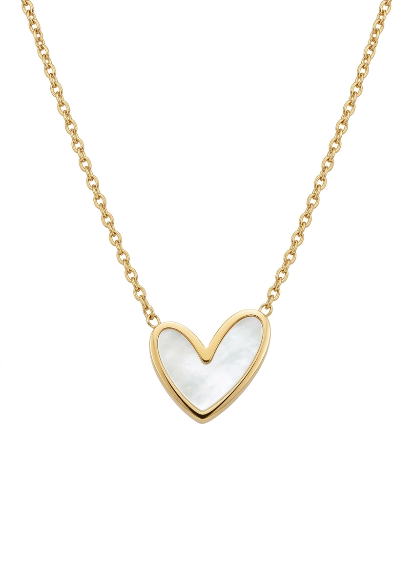 Eternal Heart Inlay Necklace