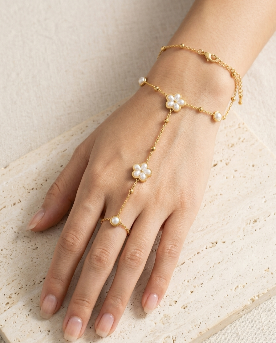 The Pearl Bloom Slave Bracelet