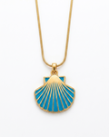 The Azure Scallop Shell Necklace