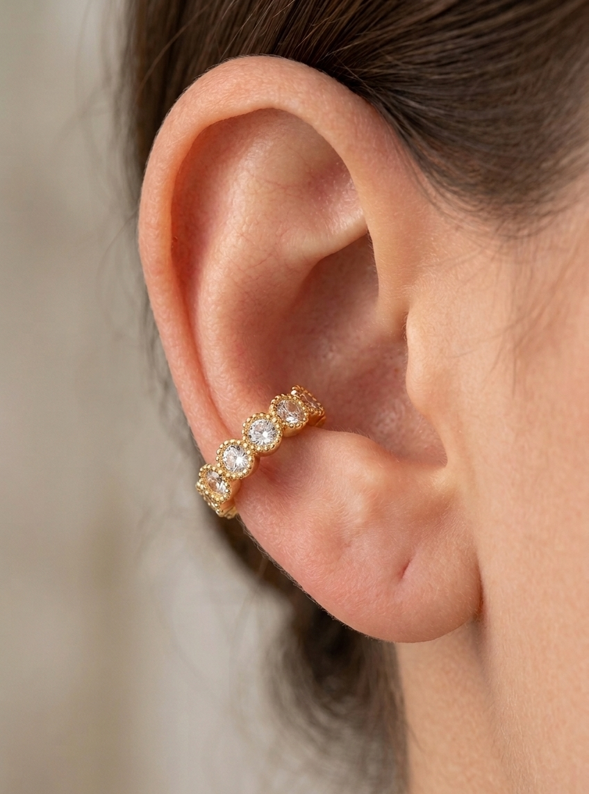 Aura Crystal Ear Cuff