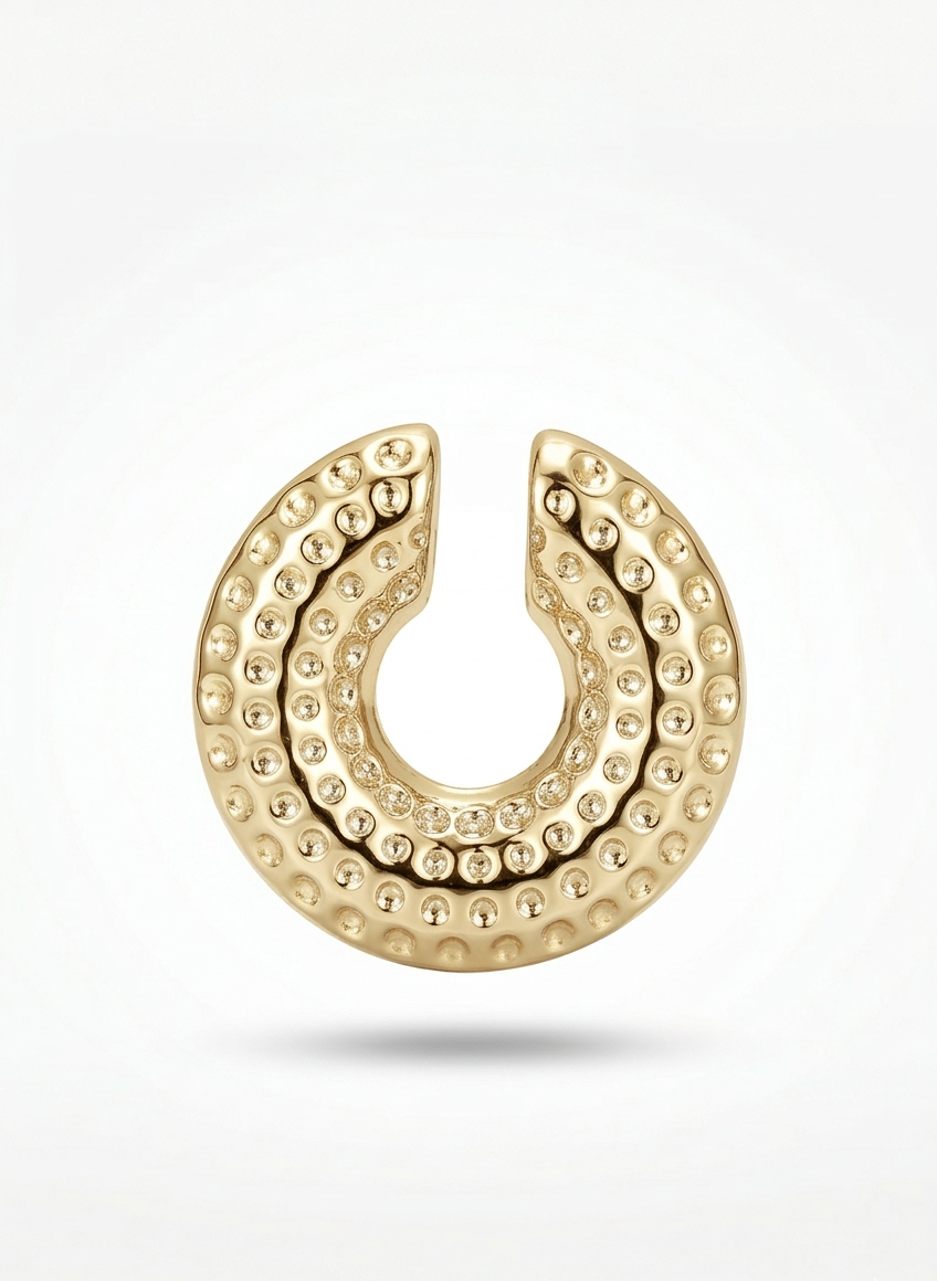 Sun-Kissed "Non-Piercing" Texture Cuff