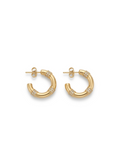 crystal-embedded hoop earrings