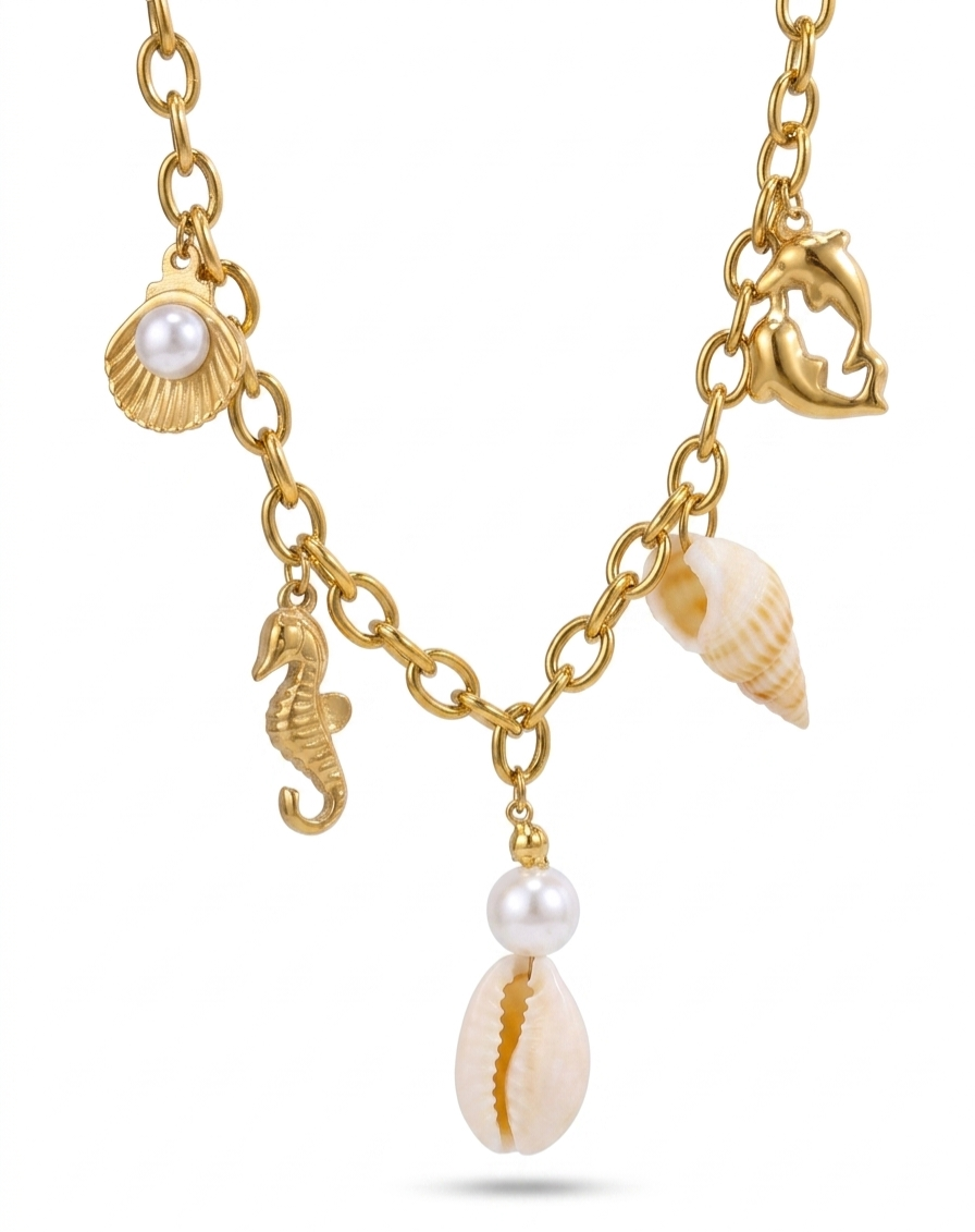 Ocean Breeze Charm Necklace
