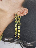 Geometric Prism Drop Earrings