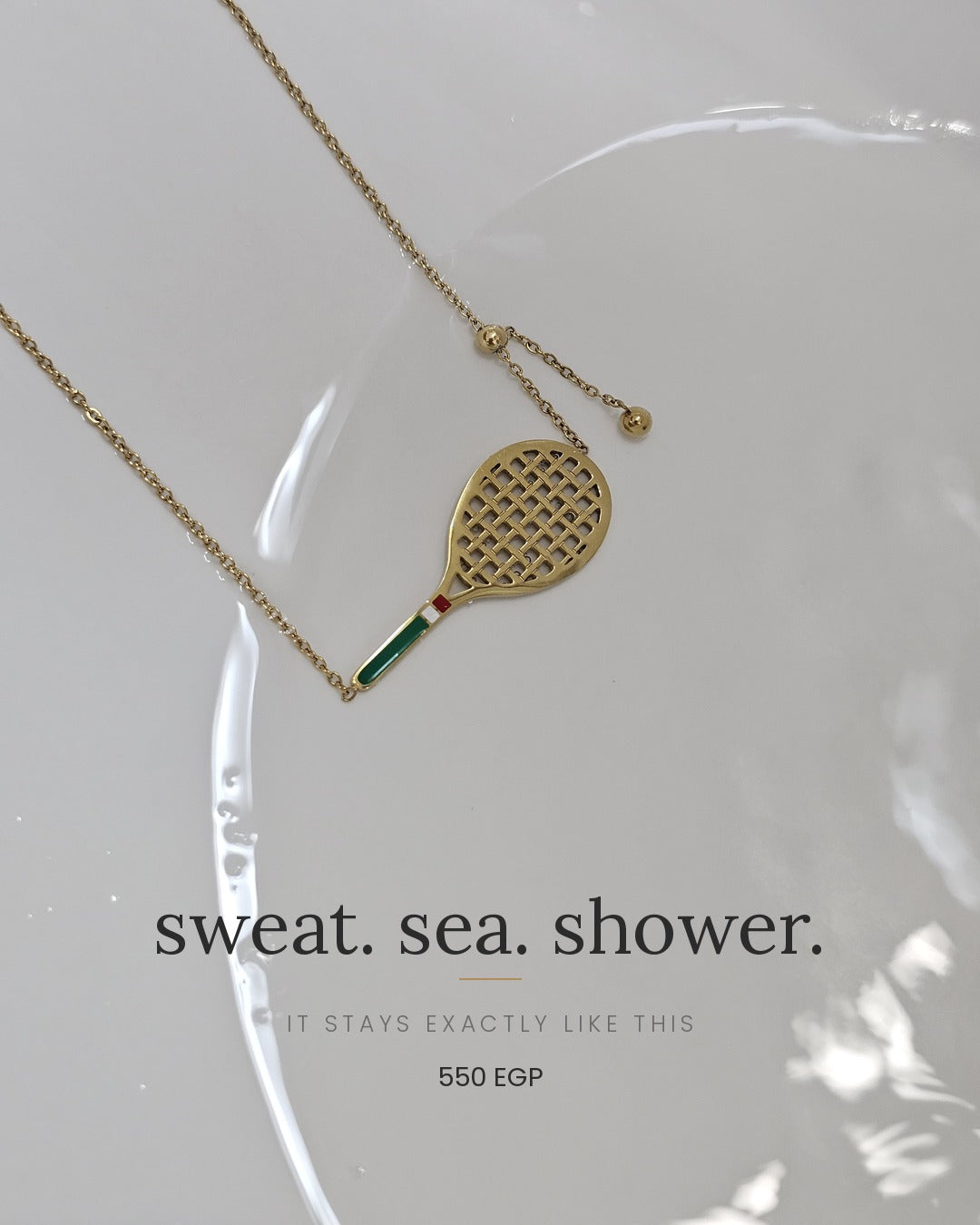Tennis Racket Necklace