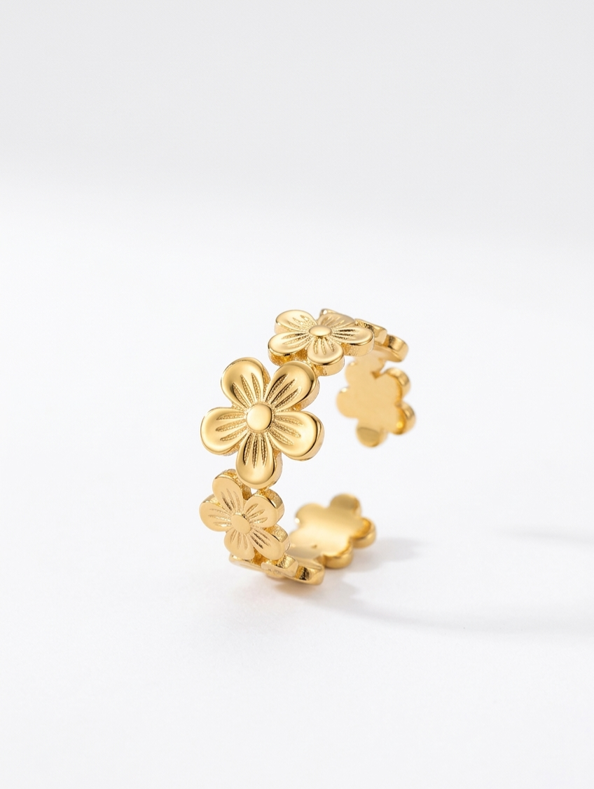 Bloom Adjustable Floral Ring