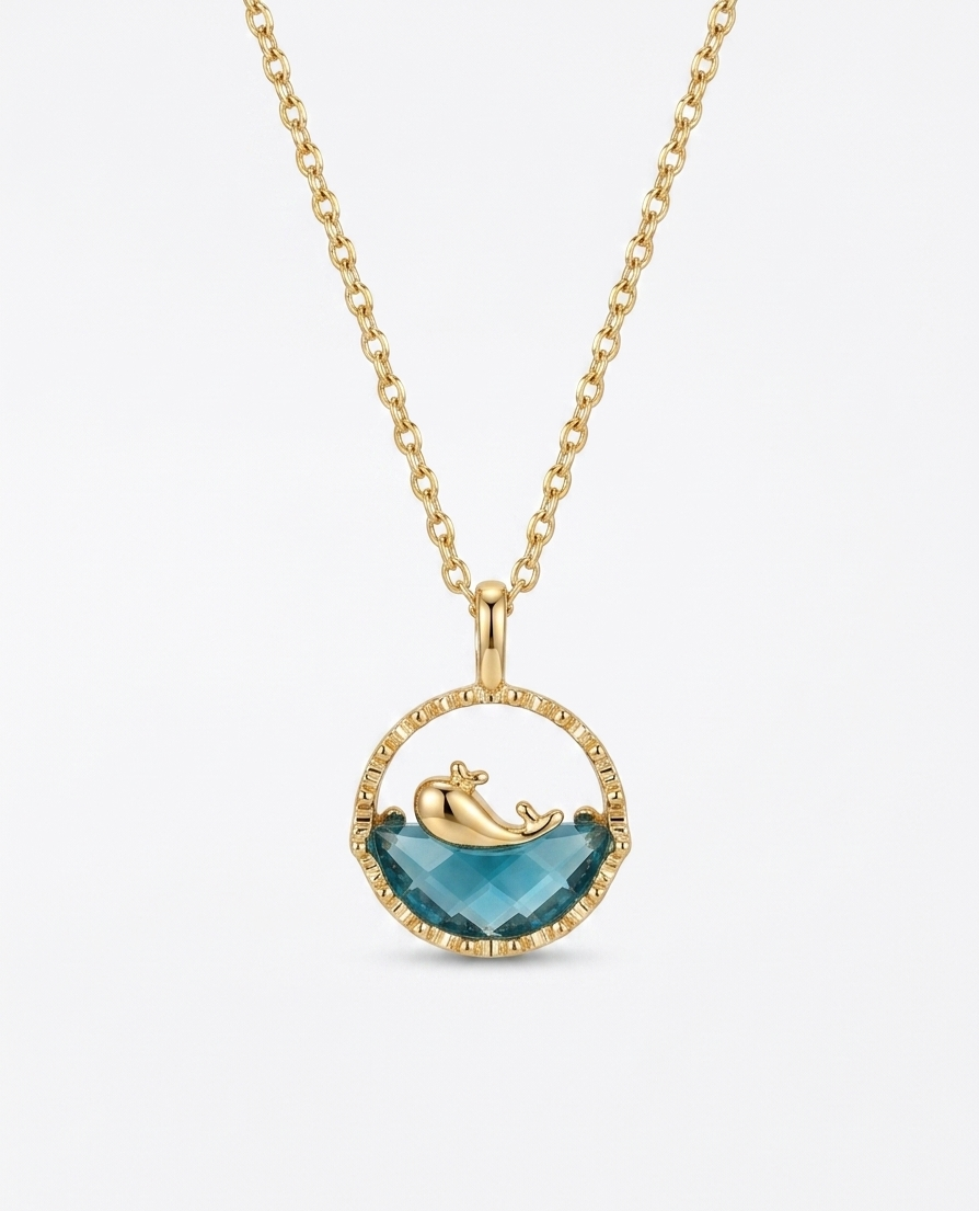 The Azure Leap Pendant