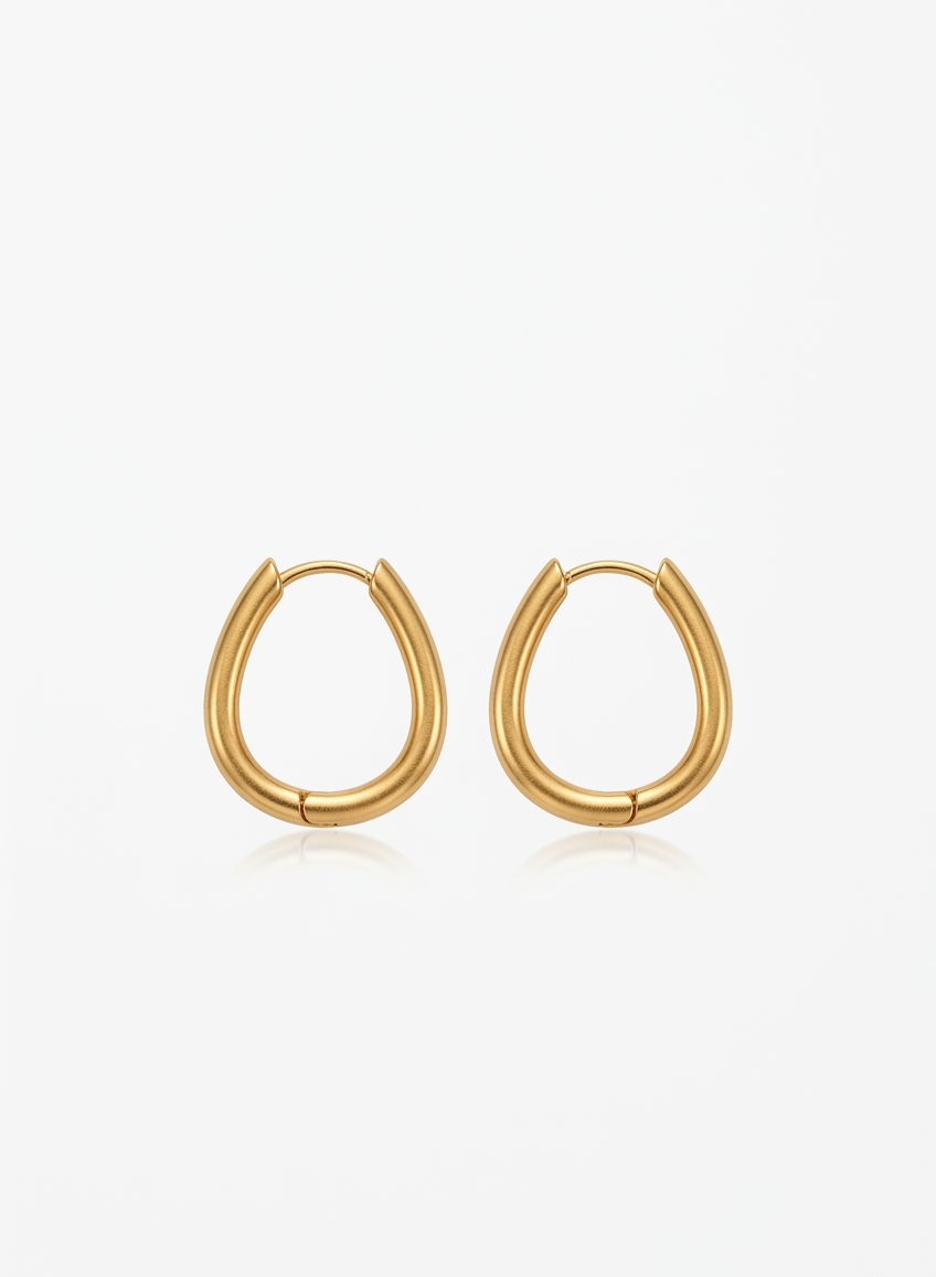 Sleek Oval Creoles